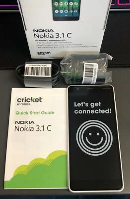 Cricket Wireless Nokia 3.1 C  - 32GB - Snow White - Image 1 of 3