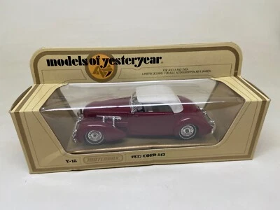 MATCHBOX-MODELS OF YESTERYEAR-Y-18 1937 CORD 812--1978-IN BOX-LESNEY PRODUCT - Image 1 of 4
