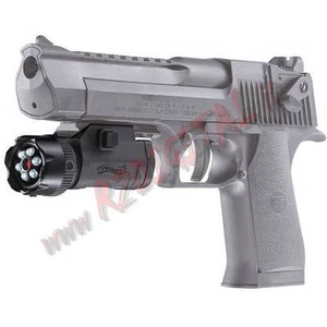 2 in 1 TORCIA + MIRINO LASER SOTTO CANNA WALTHER per PISTOLA FUCILE REGOLABILE - Foto 1 di 3