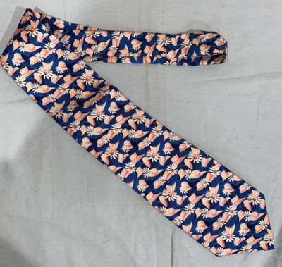 Emanuel Ungaro дизайнерский Париж галстук розовый и синий (сумка с короткими ручками OOO) - Изображение 1 из 3