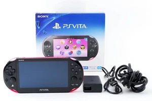 Sony PS Vita Pink Schwarz Slim PCH-2000 mit Ladegerät + Box [TOP+] - Bild 1 von 10