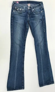 .True Religion 'BECKY' Blue Jeans Size W27 L34 AU9 - Photo 1/11