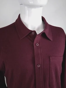 Smartwool Men Long Sleeve Button Up Shirt Eggplant Medium 02627-L83 - Picture 1 of 10
