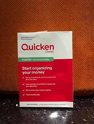 Quicken Classic Starter 1-Year Subscription - Mac OS, Windows, Android, Apple - Image 1 of 4