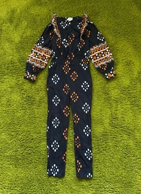 Sezane oldmoney style poplin coloured jumpsuit overall - image 1 of 4