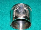 Jugendstil Serviettenring Silber 800 Monogram IG