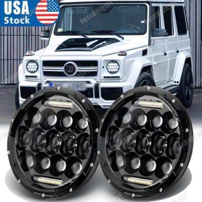 For 2002 2003 2004 2005 2006 Mercedes Benz G500 G55 AMG 7 inch Led Headlights - Image 1 of 4