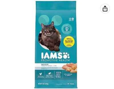 IAMS PROACTIVE HEALTH Adulto Interior Control de Peso y Cuidado de Bolas de Pelo Comida Seca para Gatos con Foto 1 de 4