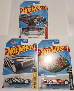 3-HOT WHEELS SUPER TREASURE HUNTS- 77 PONTIAC FIREBIRD+ MAZDA 787B+ HI-ROLLER II - Picture 1 of 7