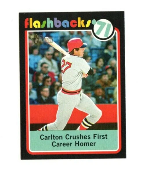 2020 Topps Heritage Baseball 71' FLASHBACKS Carlton Fisk BF-9 - Image 1 of 1