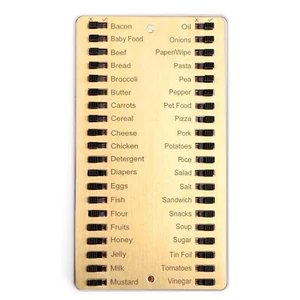 Lista de compras de magnetismo tablero de tacos de memoria lista de comestibles de metal reutilizable - Imagen 1 de 4