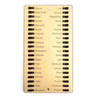 Magnetism Shopping List Memory Cue Board Reusable Metal Grocery List - Image 1 of 4