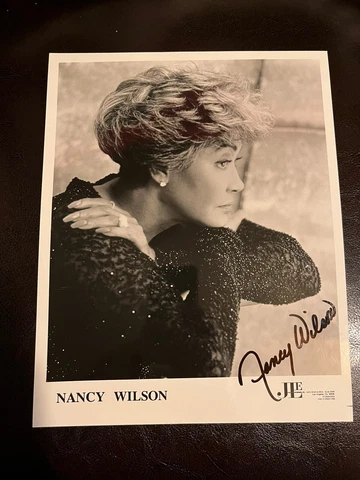 Nancy Wilson (Jazz/R & B/Soul Singer) Autographed 8" x 10" B & W Photo ~ No COA Cover