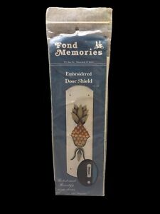 New ListingVintage Pineapple Embroidery Door Shield Kit By Fond Memories Barbara Chojnacki