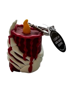 Bath & Body Works Halloween PocketBac Holder Skeleton Hand Candle Music Glows - Picture 1 of 4