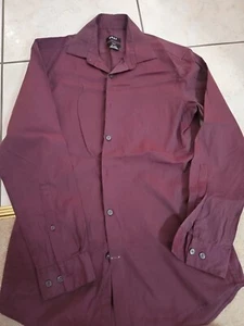 DKNY Purple Long Sleeve Button Up Shirt Slim Fit Size 32/33 - Picture 1 of 4