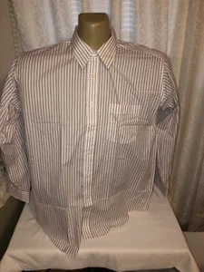 Ketch Single Needle Tailoring L/S Buttonfront Men Size 17 (34-35) Dress Shirt - Picture 1 of 5