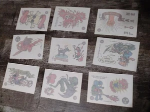 1993 Skybox The Simpsons Serie 1 Trading Card Tattoo Subset Full Set (9) Vtg - Picture 1 of 7