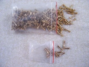 (300) GOLD TONE HOURGLASS SHAPED BEAD SPACERS ~ 5/8" LONG - Picture 1 of 10
