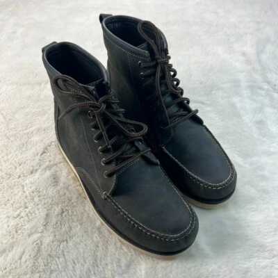 Botas LL Bean Signature Moc Toc para Hombres Talla 11 Gris Suela Vibram Estilo 300611 Foto 1 de 4