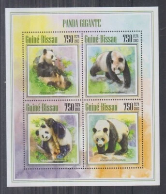 B606. Stamps - Guinea - Bissau - MNH - Animals Kingdom - Panda - Wild - Image 1 of 4