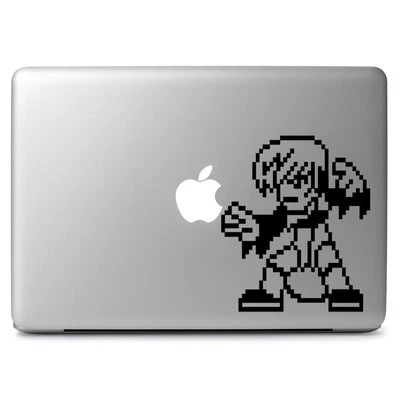 SNK King Of Fighters Iori Yagami 8 Bit Vinyl Decal Sticker for Macbook Air Pro - Image 1 of 2