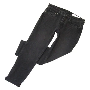 NWT rag & bone Dre in Highland Black Low Rise Slim Boyfriend Stretch Jeans 28 - Picture 1 of 8