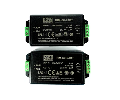 Fuente de alimentación Mean Well IRM-60-24ST 24V NUEVA EN CAJA (LOTE DE 2) 2.5A 60W Foto 1 de 2