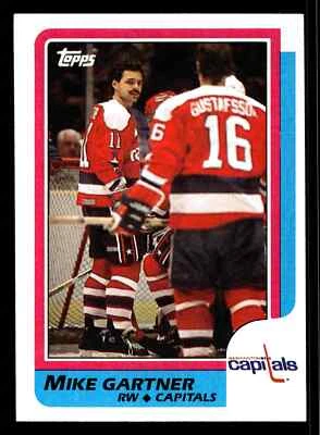 1986-87 Topps Mike Gartner (HOF) #59 - Washington Capitals - Image 1 of 2