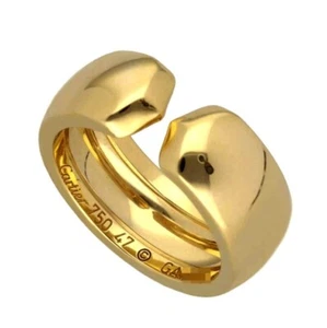 Cartier Absolute 2C 18k Yellow Gold Ring, 6.9mm, Size #47 US4, w/ Case - Picture 1 of 8