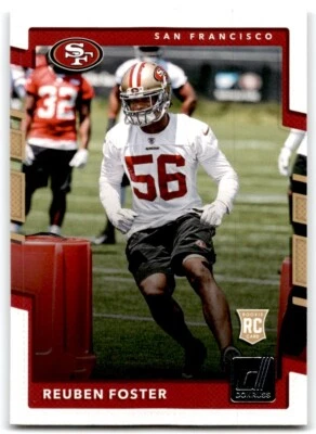 2017 DONRUSS REUBEN FOSTER RC SAN FRANCISCO 49ERS #382 - Image 1 of 2
