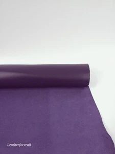 Gothic Grape Havanna Sporty Classy Smooth Nappa Uniform Grain Leather - Picture 1 of 2