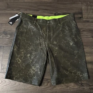 Adidas Golf IB1990 Ultimate365 Print Short 9" Inseam Olist/Pulyel Size 32 Camo - Picture 1 of 5