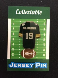 Green Bay Packers Equanimeous St.Brown lapel pin-Collectible-4 caps/shirts - Picture 1 of 1