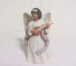 VINTAGE HOMCO ANGEL HOSTESS GIFT PORCELAIN BISQUE GOLD TRIM #8867 MIB - Picture 1 of 6