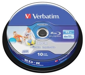 6x Vitesse Bd-R Sl Large Jet Imprimable Vierge Blu-Ray Disques 10 Paquet Broche - Photo 1/1