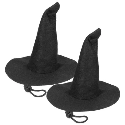 2 piezas Halloween Mascota Bruja Sombreros Ajustables Mascotas Mago Sombrero Halloween Disfraz Ac... Foto 1 de 4