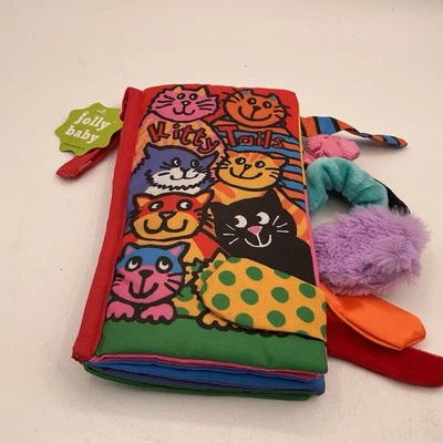 Nuevo Jolly Baby COLA DE GATITO Tela Suave Arrugada Bebé Libro Juguete Foto 1 de 2