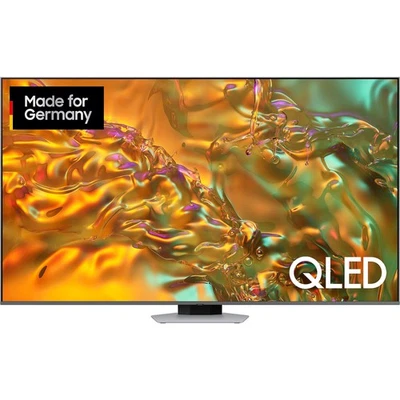 SAMSUNG GQ-65Q80D, QLED-Fernseher, 163 cm (65 Zoll), UHD, silber - Bild 1 von 4