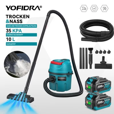 Für Makita Akku Staubsauger Nass & Trockensauger Akkusauger Handstaubsauger 10L - Bild 1 von 4