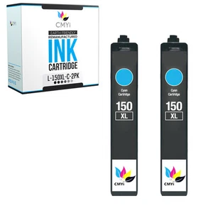 CMYi 2PK Replacement 150XLC Ink Cartridge for Lexmark Pro715 S310 S315 S415 S515 - Picture 1 of 7