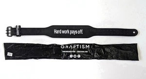 Graftism Leather Weight lifting Belt Bodybuilding & Training Brand New with bag - Picture 1 of 23