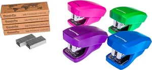 Juego de 4 mini grapadoras Aria Premium Back to School - paquete múltiple de grapadoras - Imagen 1 de 6