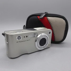 HP Photosmart M415 5.2MP Compact Digital Camera Silver Tested - Picture 1 of 8