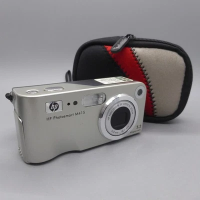 HP Photosmart M415 5.2MP Compact Digital Camera Silver Tested - Image 1 of 4