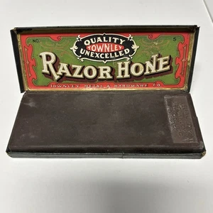 Townley No 5 Razor Hone Original Box Vintage Sharpening Stone Barber Tool - Picture 1 of 12