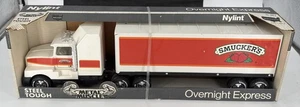 VintageNylint Pressed Steel Smucker's GMC 18 Wheeler Truck Trailer Semi In Box - Picture 1 of 9