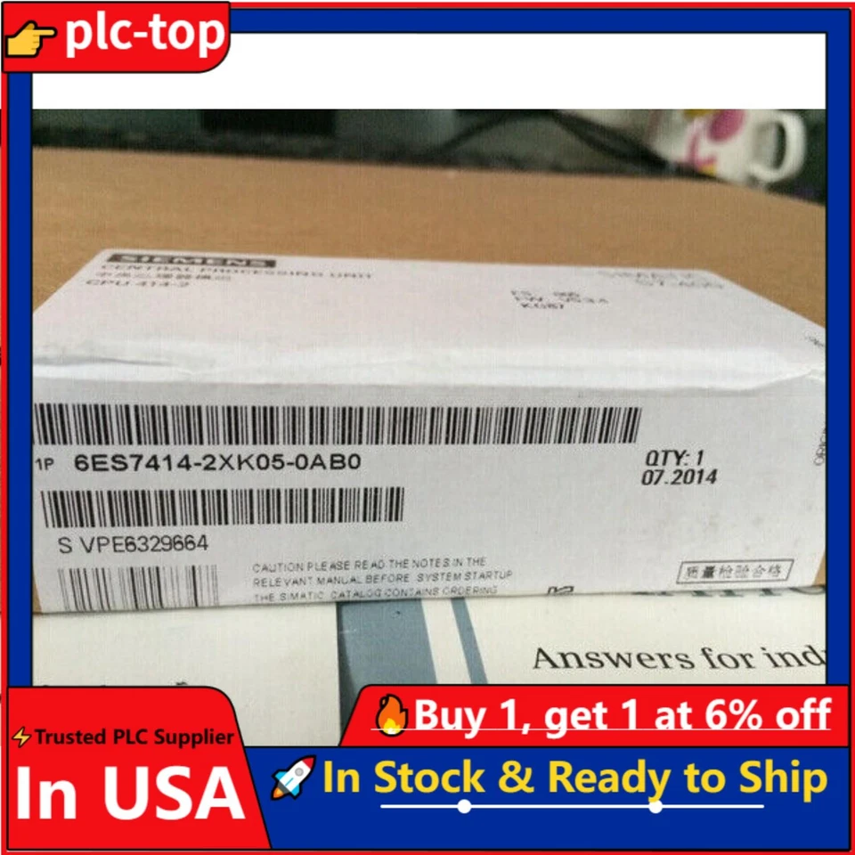 6ES7414-2XK05-0AB0 6ES7 414-2XK05-0AB0 NEW In Box 1PCS Free Expedited Ship - Image 1 of 1