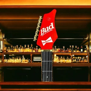 Budweiser Bud King of Beers 10" Electric Guitar Draft Tap Handle - Picture 1 of 7