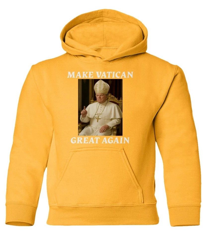 Make Vatican Great Again - Sudadera con Capucha Juvenil Divertida Trump como Papa Foto 1 de 1